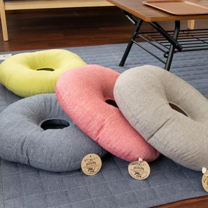 円座クッション 直径35cm インド綿100 無地 円形 ドーナツ型 座布団 ルージュ Cd Rouge E こだわり安眠館 ヤフー店 通販 Yahoo ショッピング