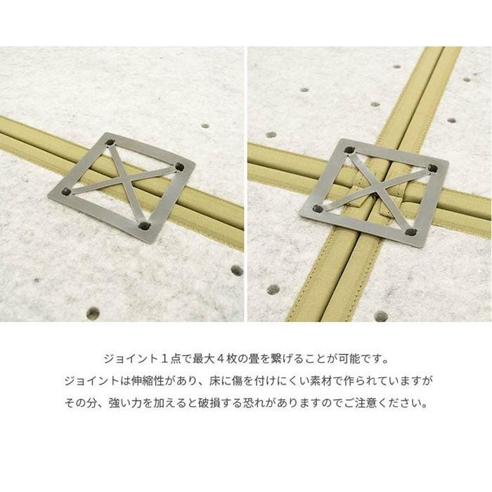 い草ユニット畳 コンパクト 半畳 約67×67×厚み1.5cm 日本製 抗菌 防臭 ジョイント式 置き畳｜moufukan｜06