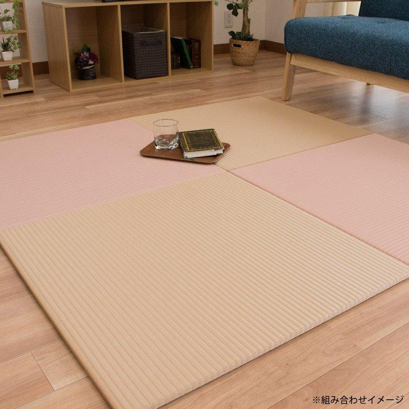 ユニット畳 4枚セット set コンパクト半畳 約70×70×厚み1.3cm 日本製