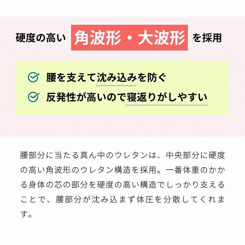 高反発マットレス シングル 横向き寝 体圧分散 三つ折り 敷布団 敷き布団 折りたたみ 厚み8cm Tummy タミー マットレス おすすめ｜moufukan｜09