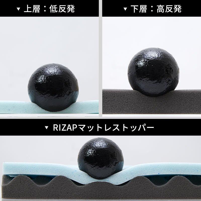 ライザップ マットレスパッド セミダブル 高反発 低反発 体圧分散