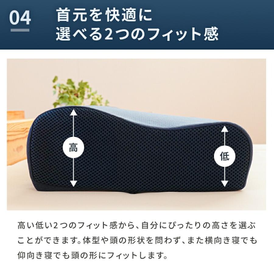 枕 高反発 ウェーブ型 ウレタン 30×50 高さ調節 調整 ライズ ゼロ