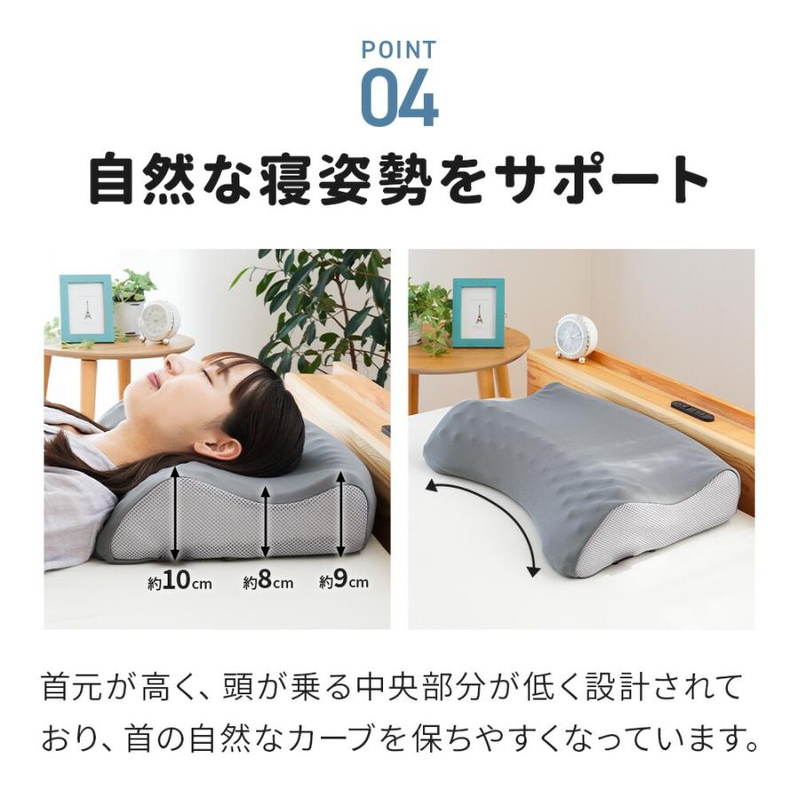 西川（nishikawa） 枕 低反発ウレタン枕 凹凸プロファイル 点で首を