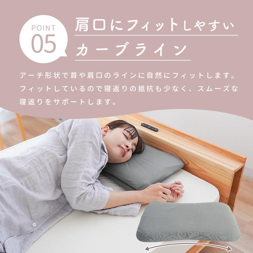西川（nishikawa） 低い枕 ギフト 父の日 低め 1枚単品 50×30cm 高さ