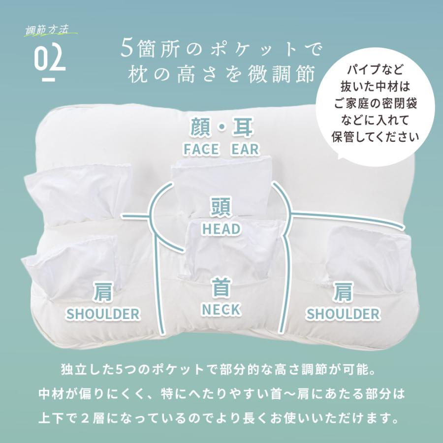 西川（nishikawa） 枕 まくら 洗える枕 パイプ枕 高さ調節 調整 究極枕