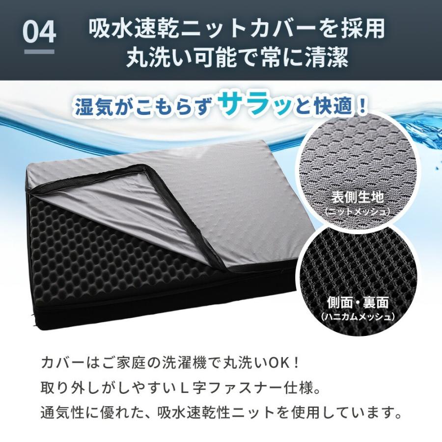 高反発 マットレス 敷布団 シングル ウレタン 三つ折り 240N 厚み6cm