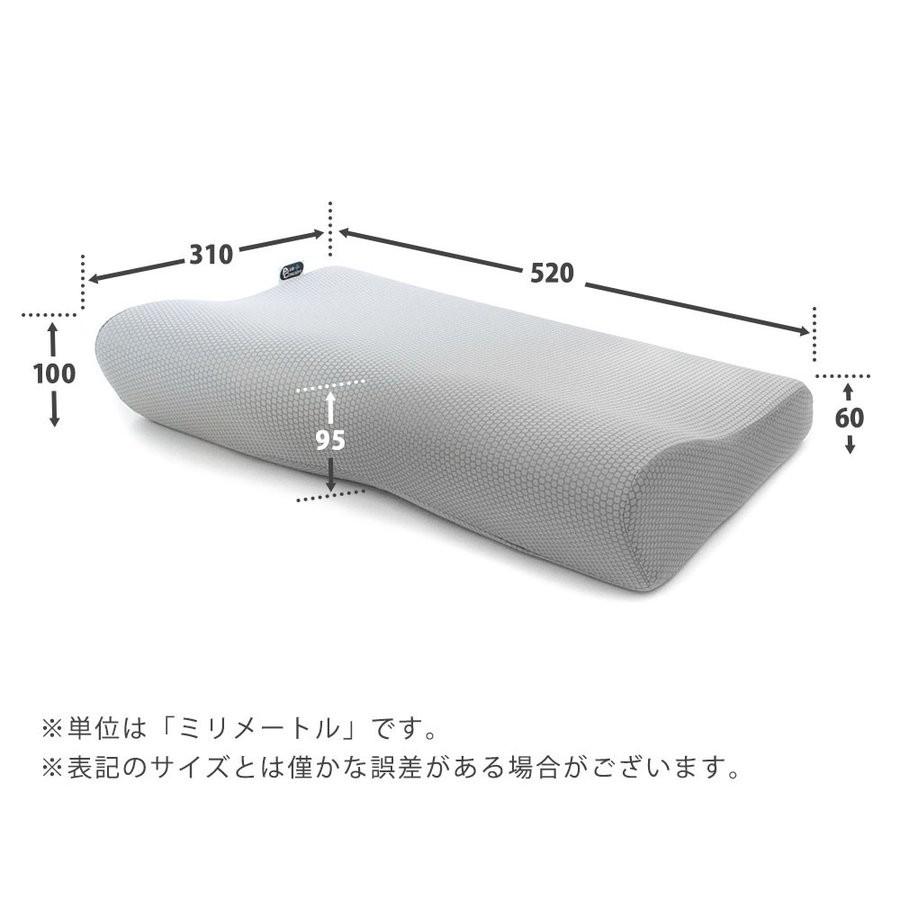 枕 まくら マクラ 低反発枕 4D de 頭を包容 ネックピロー 波型
