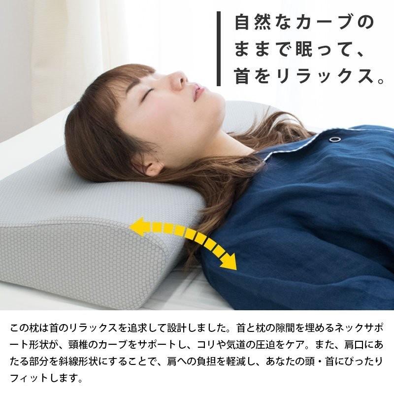 枕 低反発枕 低反発まくら 2個セット set 4D de 首を解放 ネックプラス