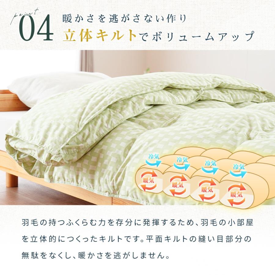 羽毛布団 シングルロング リサイクルダウン80％ 0.25kg＋0.7kg 2枚
