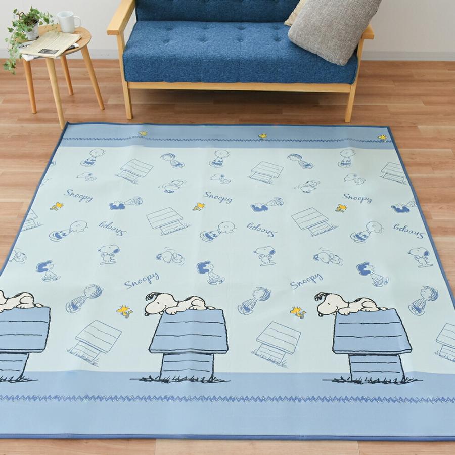 ラグ・カーペット FTC x PEANUTS SNOOPY RUG MAT SNOOPY（スヌーピー） ラグ 夏 2畳 冷感ラグ スヌーピー柄 カーペット