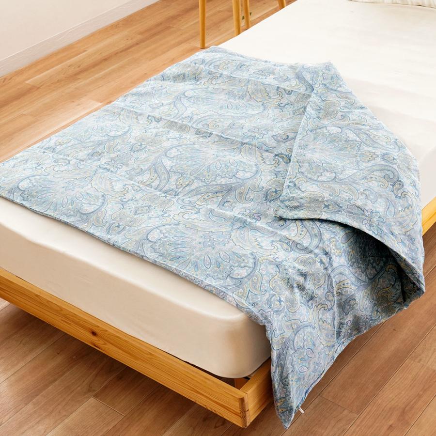 ハーフケット用カバー 150×100cm 綿100％ガーゼ ペイズリー柄 ハーフ