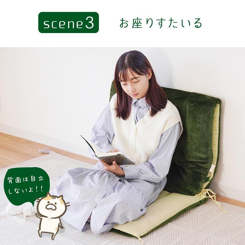 ごろ寝ふとん 70×180cm フランネル＆パイル リバーシブル 抗菌防臭わた
