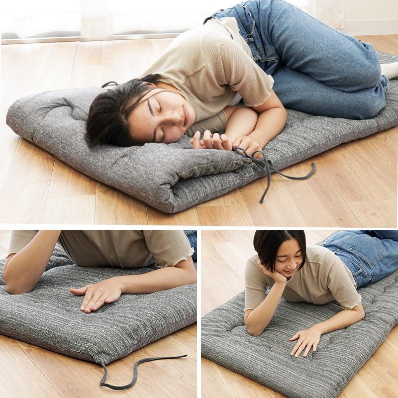 3wayごろ寝マット 2枚セット ごろ寝ふとん 70×180cm ひんやり接触冷感