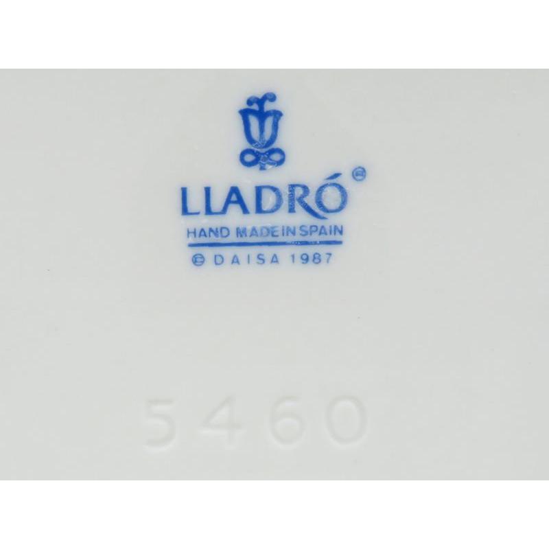 リヤドロ 置物 □ 乗せてあげる フィギュリン 5460 犬 花 女の子 陶器