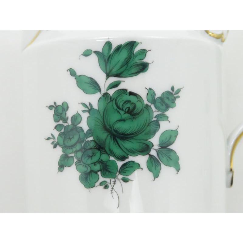 アウガルテン セット□マリアテレジア グリーン デミタスコーヒー