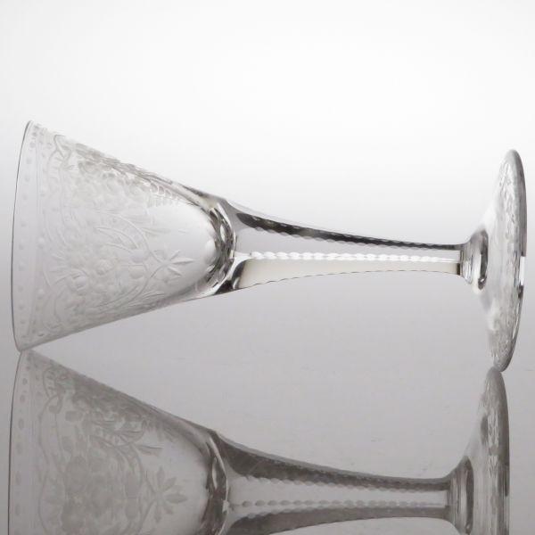 モーゼル グラス ● マハラニ ワイン グラス 15.5cm クリスタル エングレービング Maharani｜moulinrouge｜02