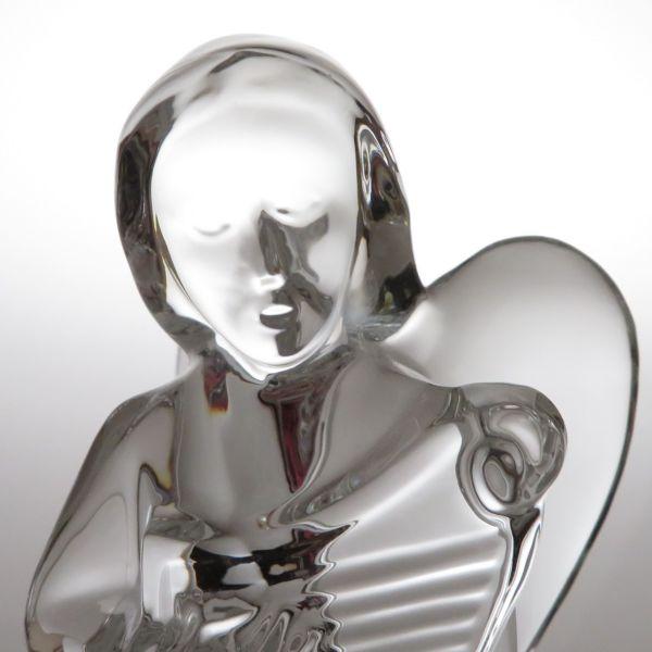 美品☆ Baccarat バカラ 置物 オブジェフィギュリン 天使 笛楽器