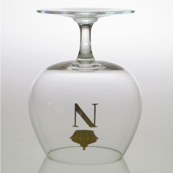 バカラ グラス ● 金彩 ナポレオン ブランデー コニャック グラス 大 11cm 王冠 Napoleonの画像