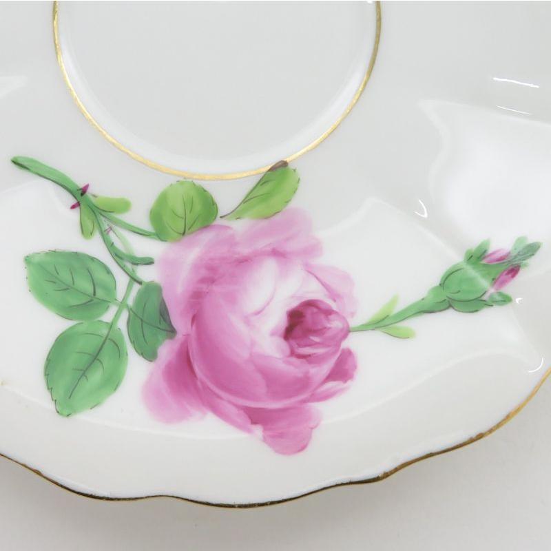 マイセン カップ&ソーサー□ピンクローズ ピンクのバラ ティーC&S 2客