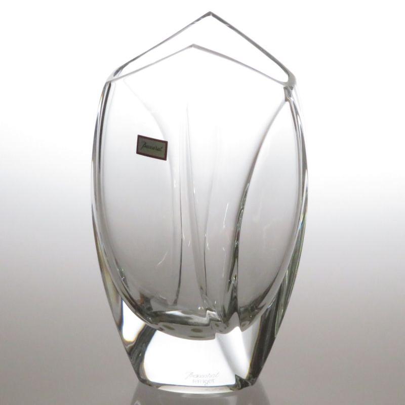 バカラ 花瓶 ○ ジベルニー ベース ヴェース 17.5cm クリスタル 