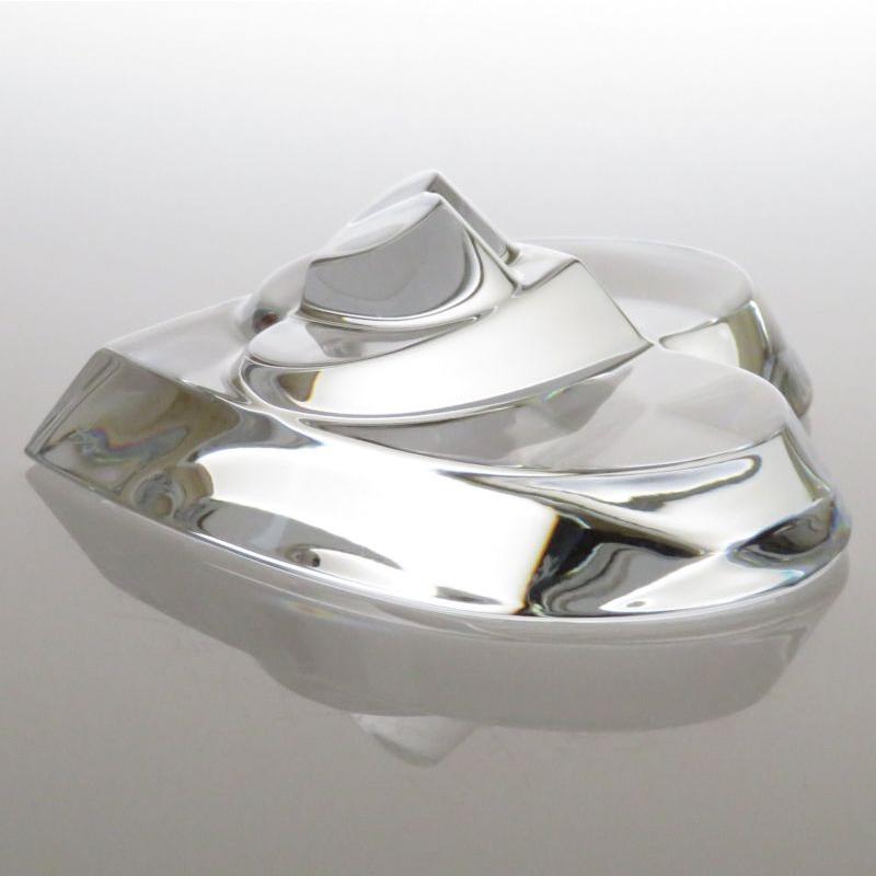 LALIQUE】美品！ペーパーウェイトハートオブジェ置物クリスタル