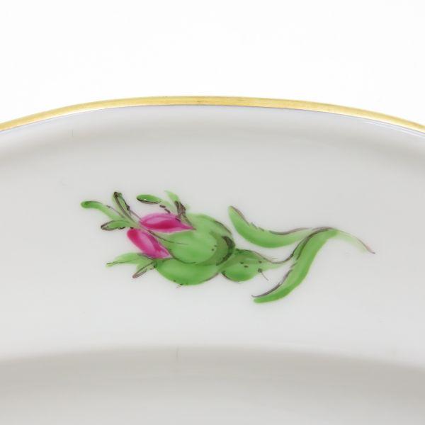 マイセン プレート■ピンクローズ ピンクのバラ オーバルプレート 30cm 大皿 洋食器 1枚 Meissenの画像