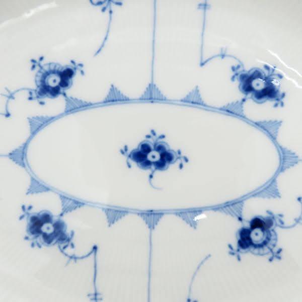ロイヤルコペンハーゲン プレート■ブルーフルーテッド プレインレース Royal Copenhagen オーバルサービングプレート 36cm 皿 1枚 1級品の画像