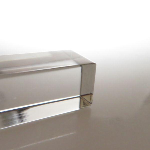 バカラ ナイフレスト ● 箸置き 5個 セット カトラリー 8cm クリア クリスタル 透明 シンプル 無地 Knife Restの画像