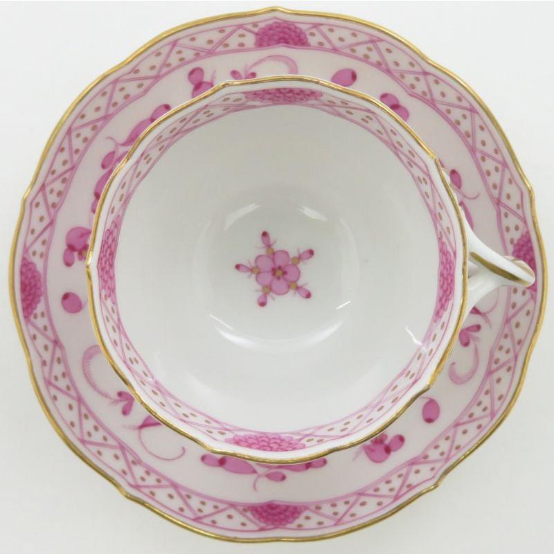 マイセン カップ\u0026ソーサー■インドの華 リッチピンク C\u0026S 洋食器 1客 Meissen 4の画像