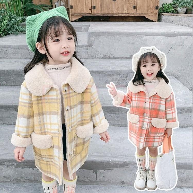コート 子供服 キッズ コート 女の子 冬服 裏起毛 アウター ロングコート チェック柄 ベビー