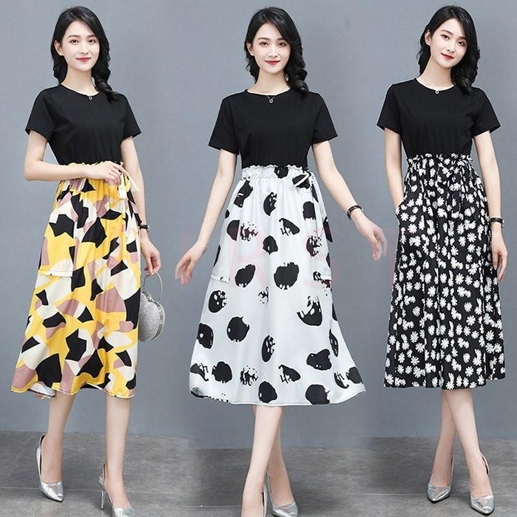 ワンピース レディース 40代 マキシワンピースきれいめ 春夏 半袖ワンピース 花柄ワンピース ロング丈 フレアスカート オシャレ韓国風 結婚式 お出かけ 大人 a Moulinshop 通販 Yahoo ショッピング