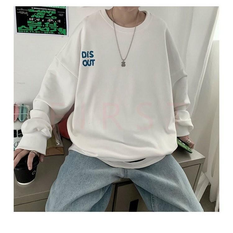 スウェットトレーナー メンズ 春服 長袖tシャツ クルーネック プルオーバー ゆったり 英文字プリント 韓国ファッション カジュアルトップス 30代40代50代 b Moulin直販 ヤフーショップ 通販 Yahoo ショッピング
