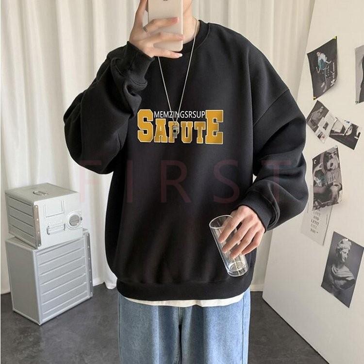 トレーナー プルオーバー メンズ メンズ春物 おしゃれ 長袖 トップス スウェット プリント カジュアル 黒 白 ブルー 父の日 ふるさと納税