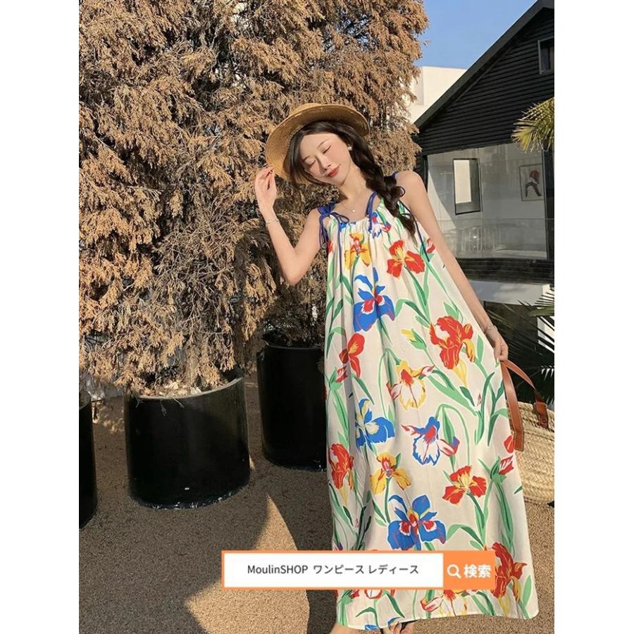 安心と信頼 ワンピース レディース 夏 リゾートワンピース ノースリーブ リゾートワンピ ワンピ ロングワンピ ハワイアン ロングワンピース タンク ワンピース ボヘ Honeymoon Style