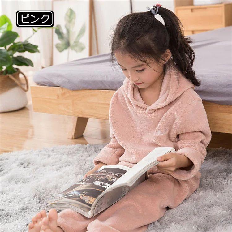 フランネルパジャマ キッズ パジャマ 子供パジャマ 2点セット 女の子 男の子 秋冬 厚手 暖かい 長袖 モコモコパジャマ ルームウェア フラノ 部屋着 セットアッ|moulinrougefirst|03