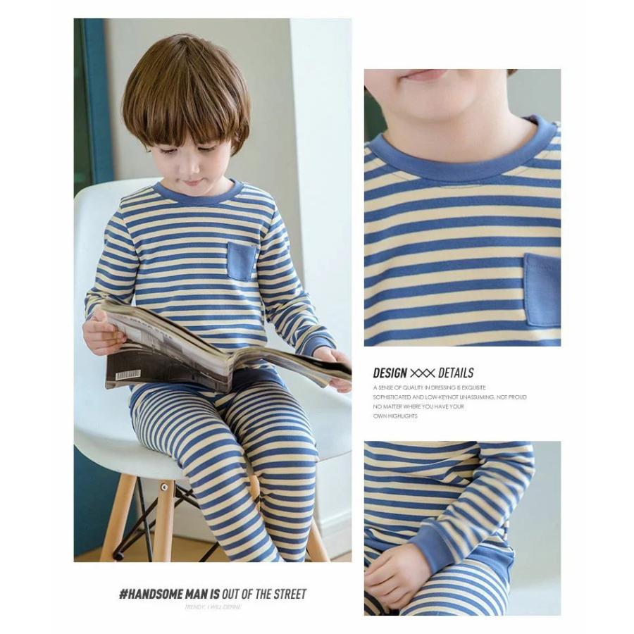 22春夏新作 子供パジャマ キッズ パジャマ 秋冬 長袖 ２点セット 女の子 男の子 ストライプ ベビー 裏起毛 裏起毛なし あつたか 厚手 暖かい ルームウェア 部屋着 男女兼用 Dprd Jatimprov Go Id