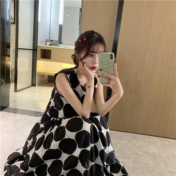 ワンピース レディース 40代 ノースリープ キレイめ ドット柄 マキシワンピース 春夏 シフォン旅行 海デート オシャレ 上品 着痩せ Moulinshop 通販 Yahoo ショッピング