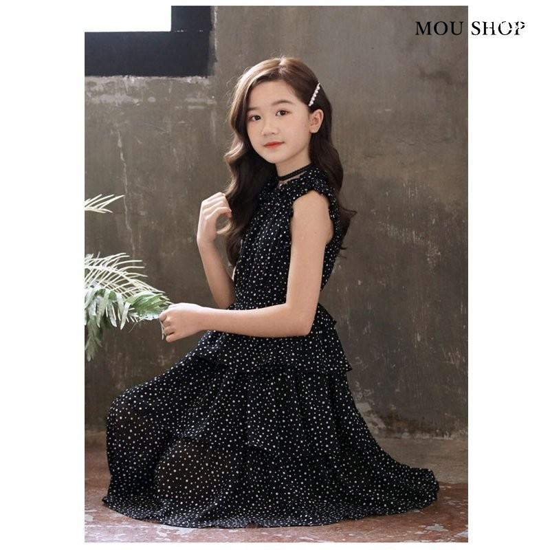 ワンピース キッズ 女の子 夏 ノースリーブ 子供ワンピース キッズワンピース 黒ワンピース ロング丈 ゆったり ジュニア 子供服 110 1 130 140 150 160cm Ll607 Moulinshop 通販 Yahoo ショッピング