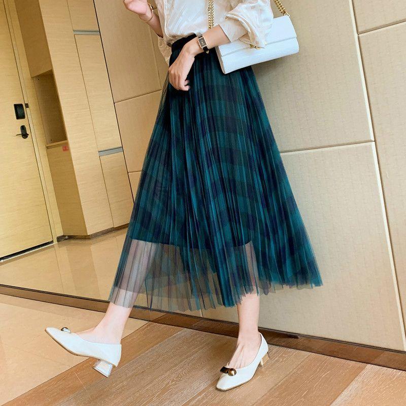 スカート レディース ボーダー 大きいサイズ スカート チュールスカート ロング丈 ボーダー 柄入り 甘辛ミックスコーデ ファッション グリーン 休日 可 ベーシック M イベント リラックス ヤフーショップ Moulin直販 ネイビー 格安店