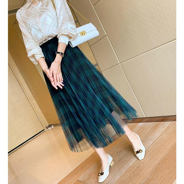 スカート レディース ボーダー 大きいサイズ スカート チュールスカート ロング丈 ボーダー 柄入り 甘辛ミックスコーデ ファッション グリーン 休日 可 ベーシック M イベント リラックス ヤフーショップ Moulin直販 ネイビー 格安店