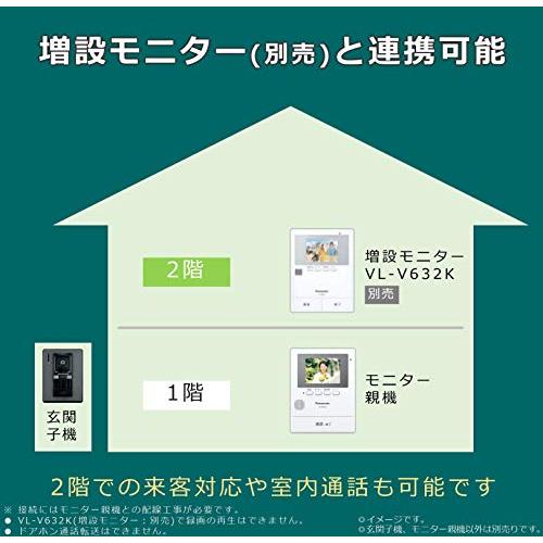 パナソニック テレビドアホン 管する親機 写真器玄関番機VL-V522L-S仕かける VL-SZ30KL