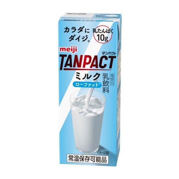 明治 TANPACT タンパクト ミルク 200ml×24本入り プロテイン飲料 【53%OFF!】 プロテイン プロテインドリンク ダイエット 激安通販の
