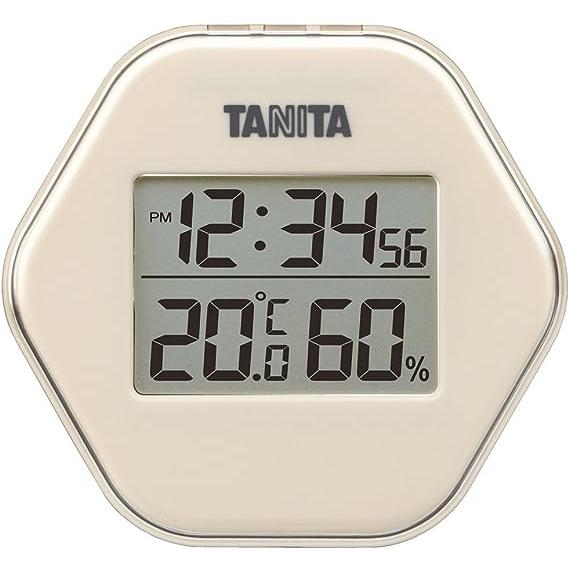 ★送料無料★代引・同梱不可★タニタ(TANITA) 温度計・湿度計 アイボリー デジタル デジタル温湿度計 TT-573-IV | 