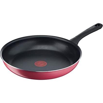 〇送料無料〇ティファール(T-fal) フライパン 28cm ガス火専用 「クランベリーレッド フライパン」 チタン・コーティング B55906 | 