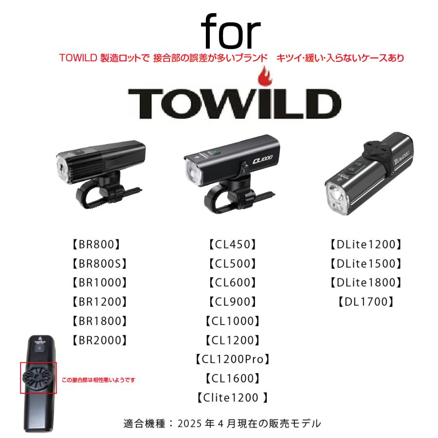 レックマウント]ライトアダプターtowild(トゥワイルド)フロントライト 