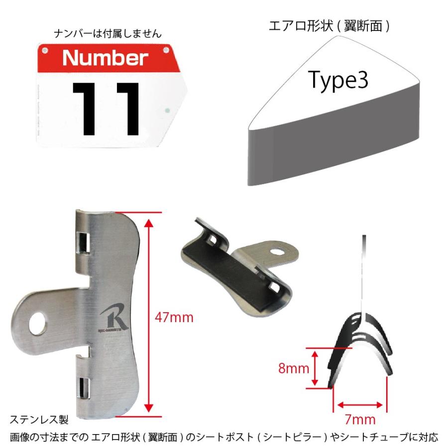 レックマウント]ゼッケンナンバープレートホルダータイプ3【NB-T3