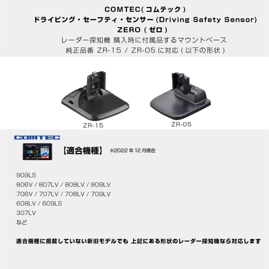 モバイクス]コムテックZERO806Vレーダー探知機用取付ステー【RD 