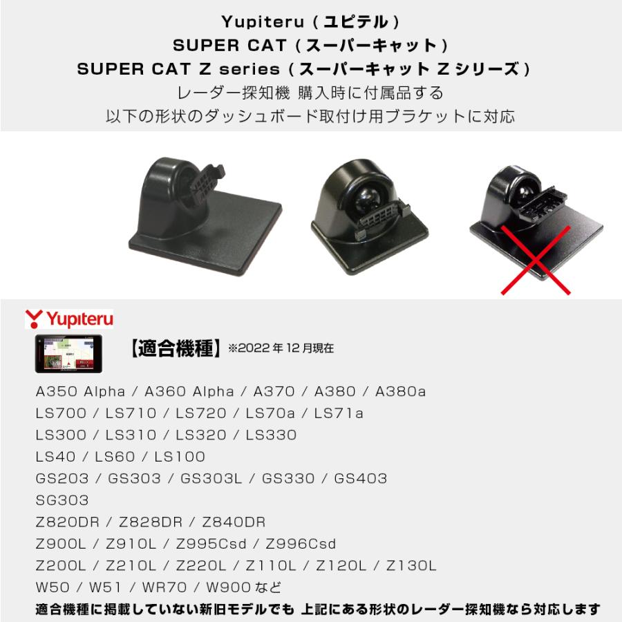 モバイクス]ユピテルLS700レーダー探知機用取付ステー【RD-YUPITERU1