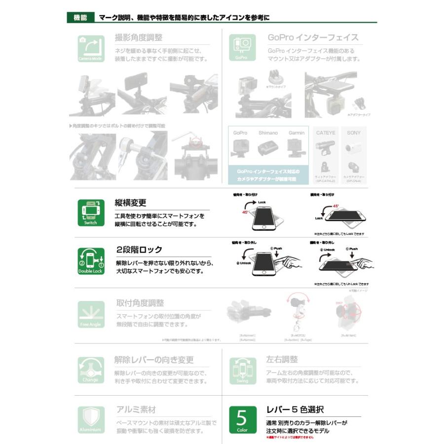 売れ筋 REC MOUNT+ レックマウントプラス汎用ホルダータイプR+Holder ホルダーのみ 別途 専用マウント必要 レックマウント スマホスタンド