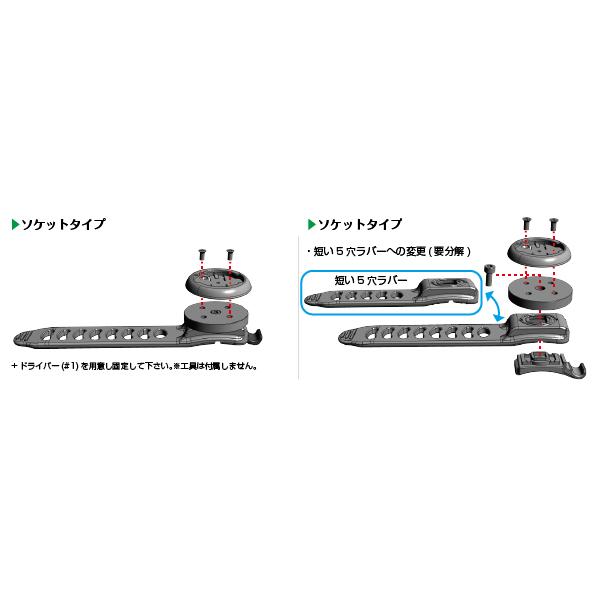 レックマウント]シリコンゴムバンド式セーフティライトマウント